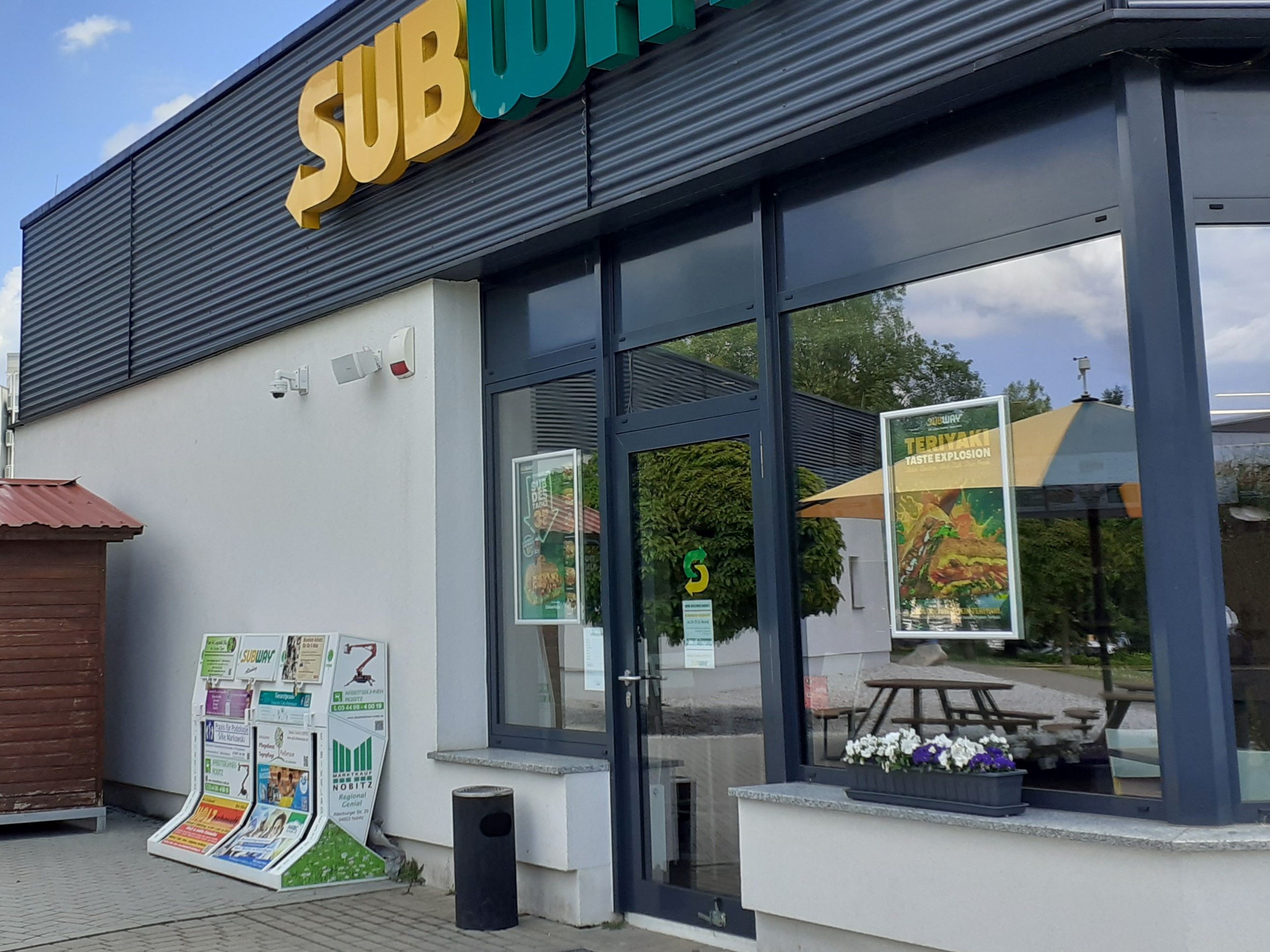 E-Bike-Ladestation in der Käthe-Kollwitz-Straße am Subway in Altenburg