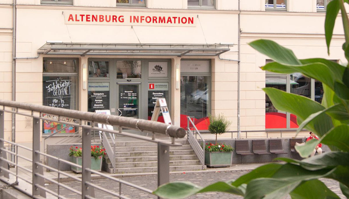 Tourismusinformation Altenburg - zertifiziert nach "Reisen für alle"
